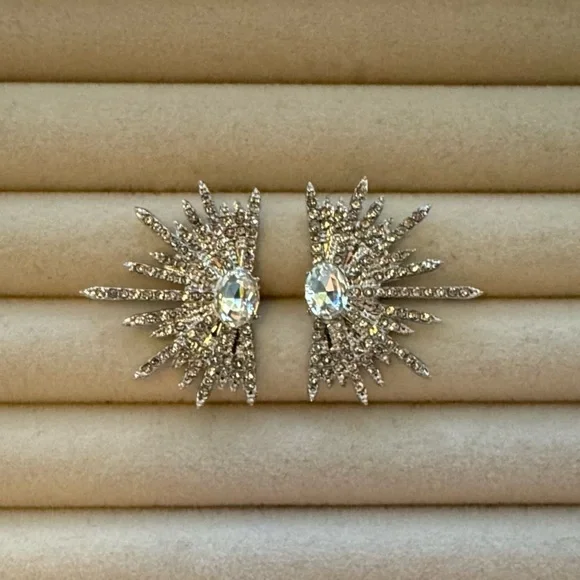 ✨ Stunning Zircon Winged Stud Earrings - Picture 8 of 10